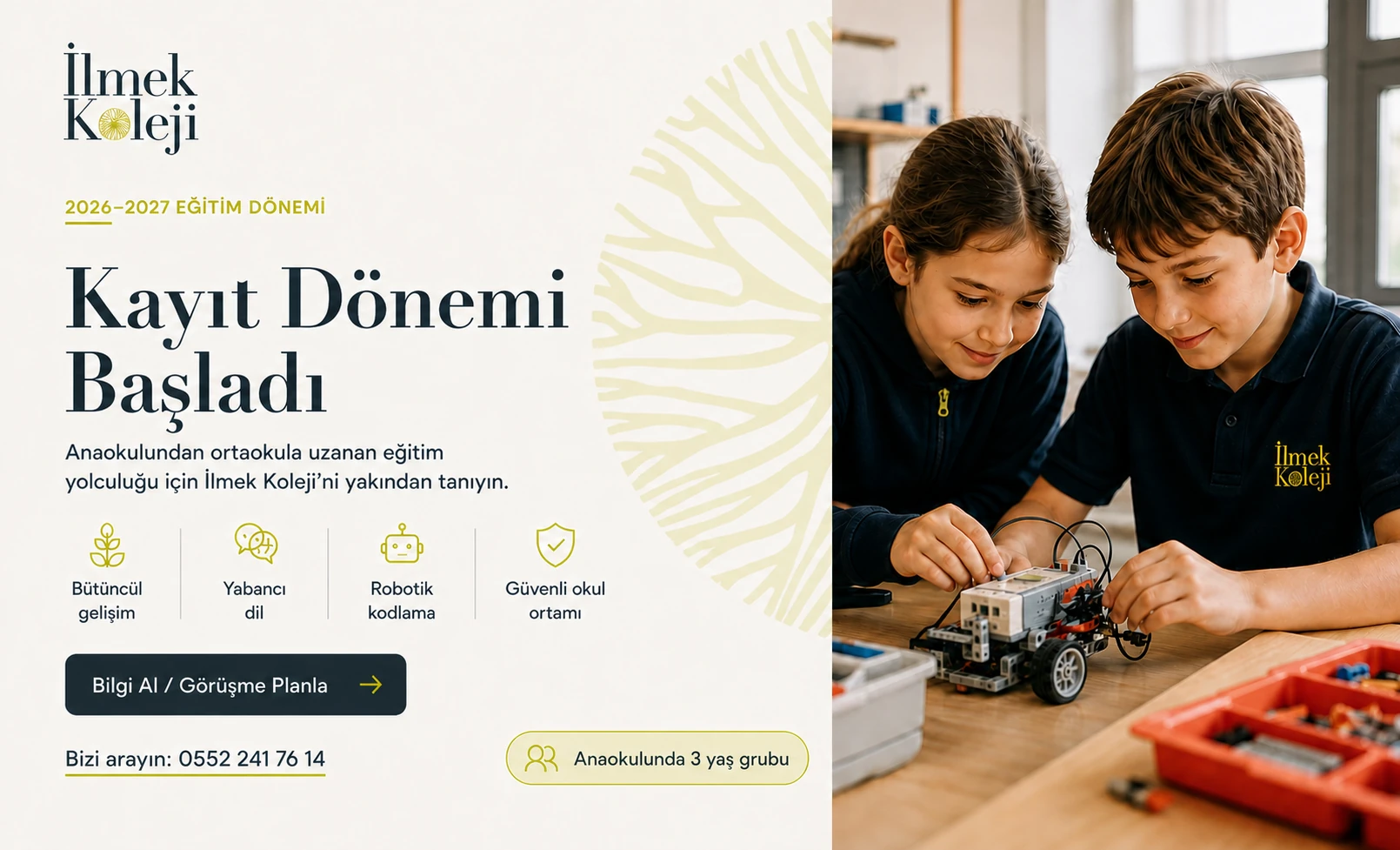 İlmek Koleji 2026–2027 kayıt dönemi başladı